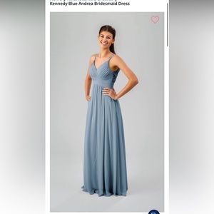 Kennedy Blue Andrea bridesmaids dress slate blue